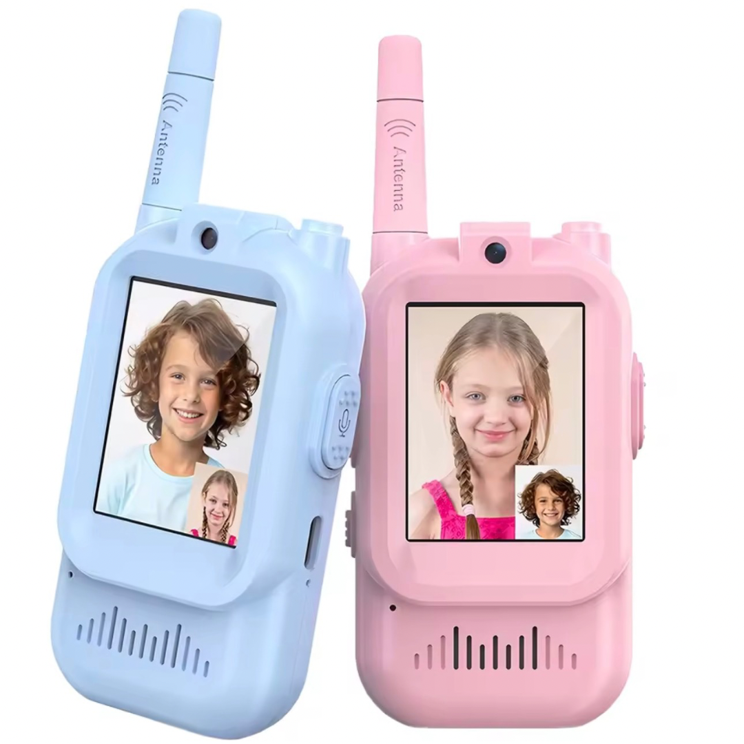 2 mini walkie talkies con camara