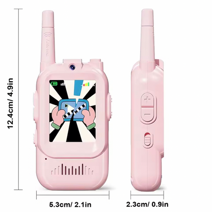 2 mini walkie talkies con camara